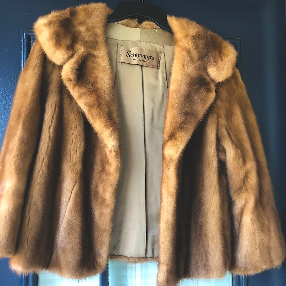 Mink jacket by Schlampp’s-too hot in Texas!! 😃